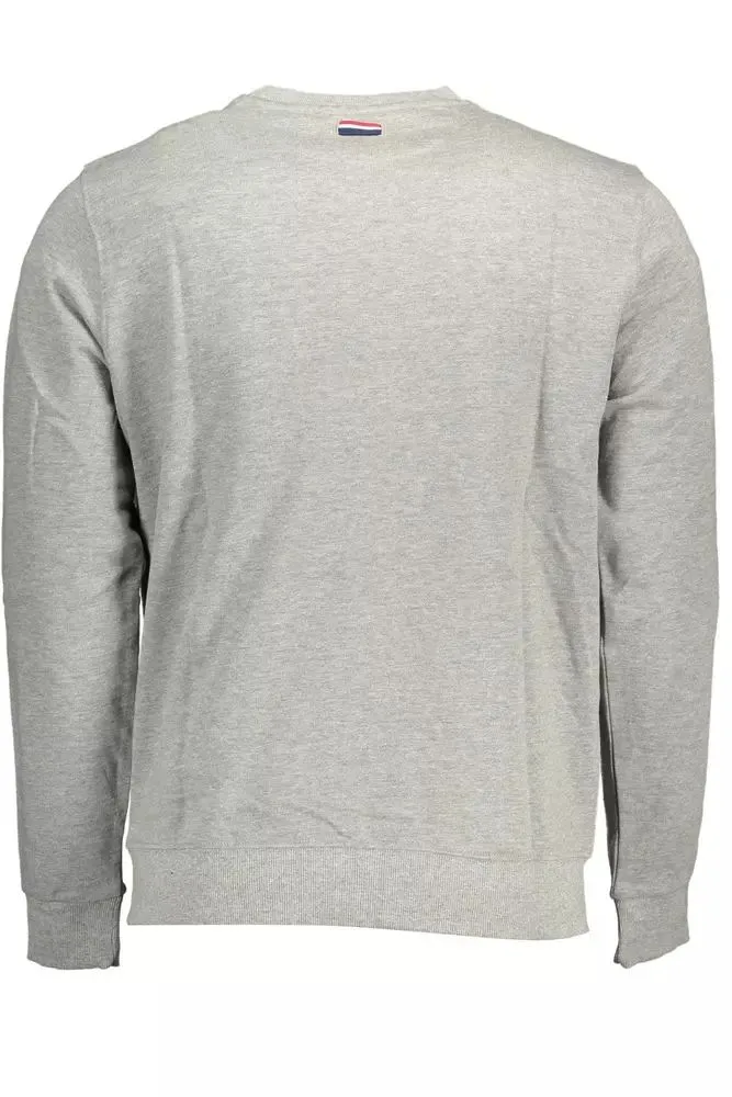 Classic Gray Cotton Crew Neck Sweater sold by Louxly product image thumbnail 2