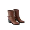 Elegant Leather Brown Boots for Sophisticated Style sold by Louxly