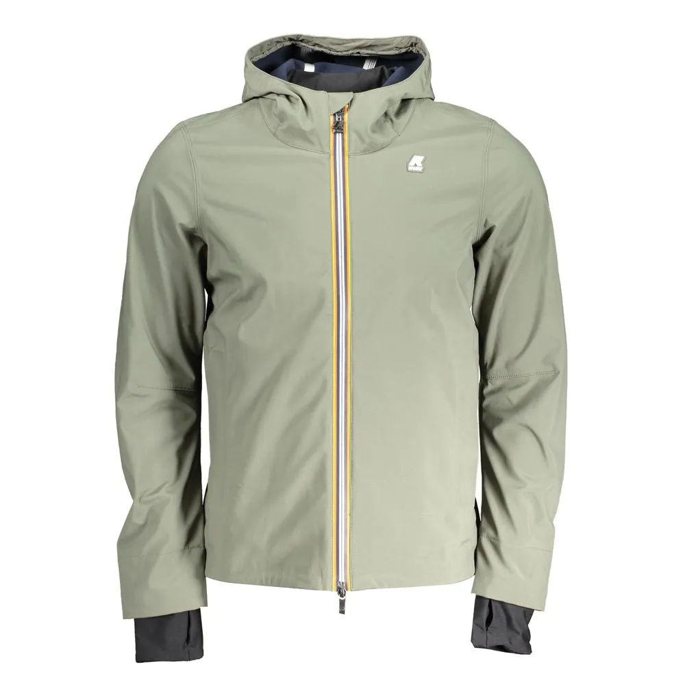 Green Polyester Jacket sold by Louxly