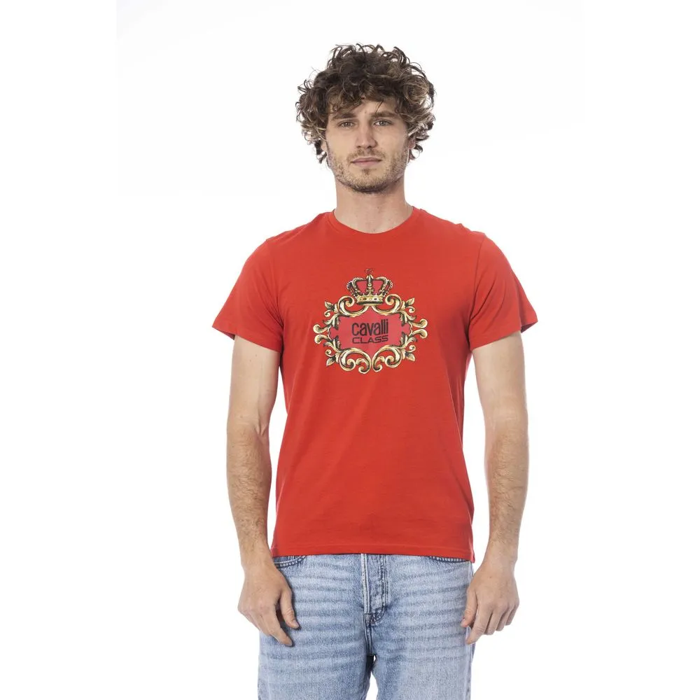 Red Cotton Men T-Shirt sold by Louxly