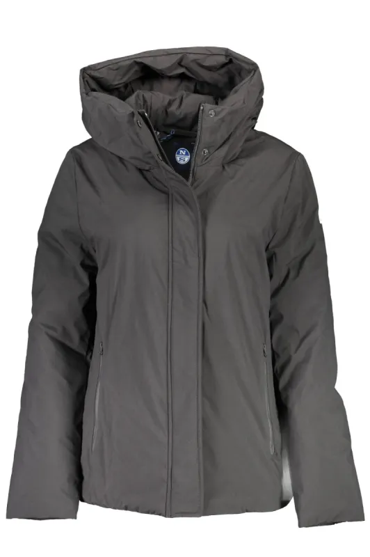 Black Polyester Women Jacket sold by Louxly