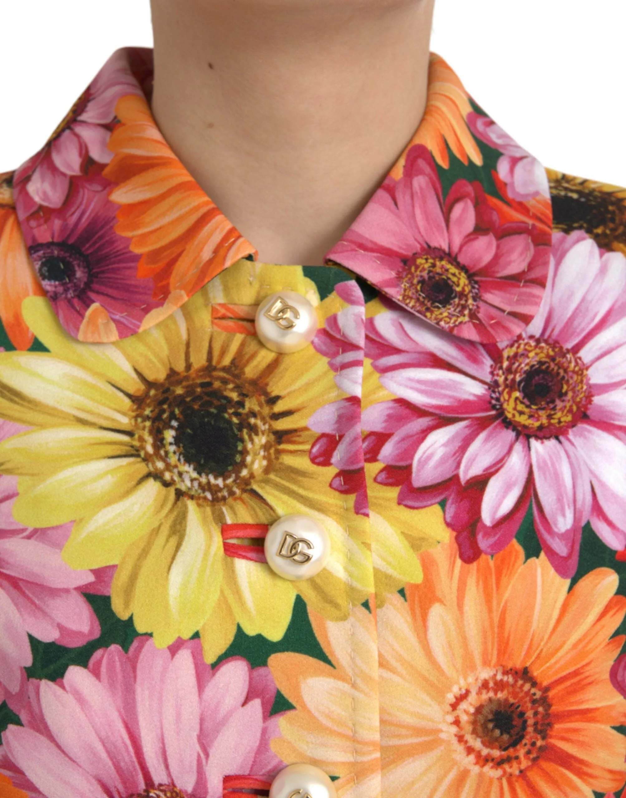 Multicolor Floral Brocade Blazer Coat Jacket sold by Louxly product image thumbnail 5