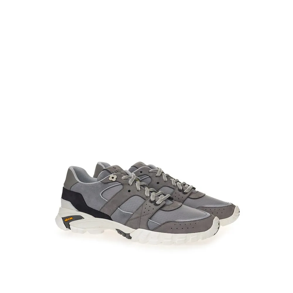 Elegant Suede and Nylon Sneakers in Gray sold by Louxly product image thumbnail 3