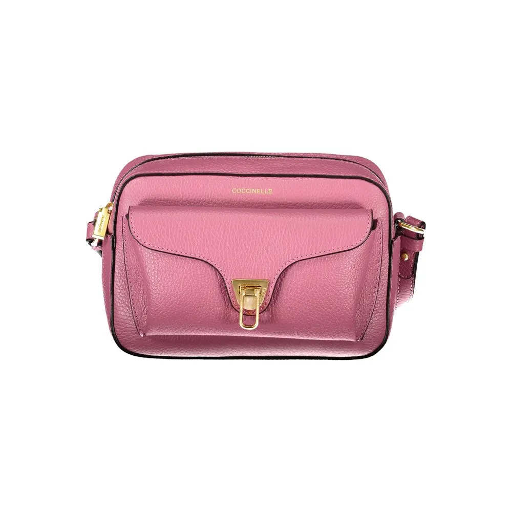 Pink Leather Handbag sold by Louxly