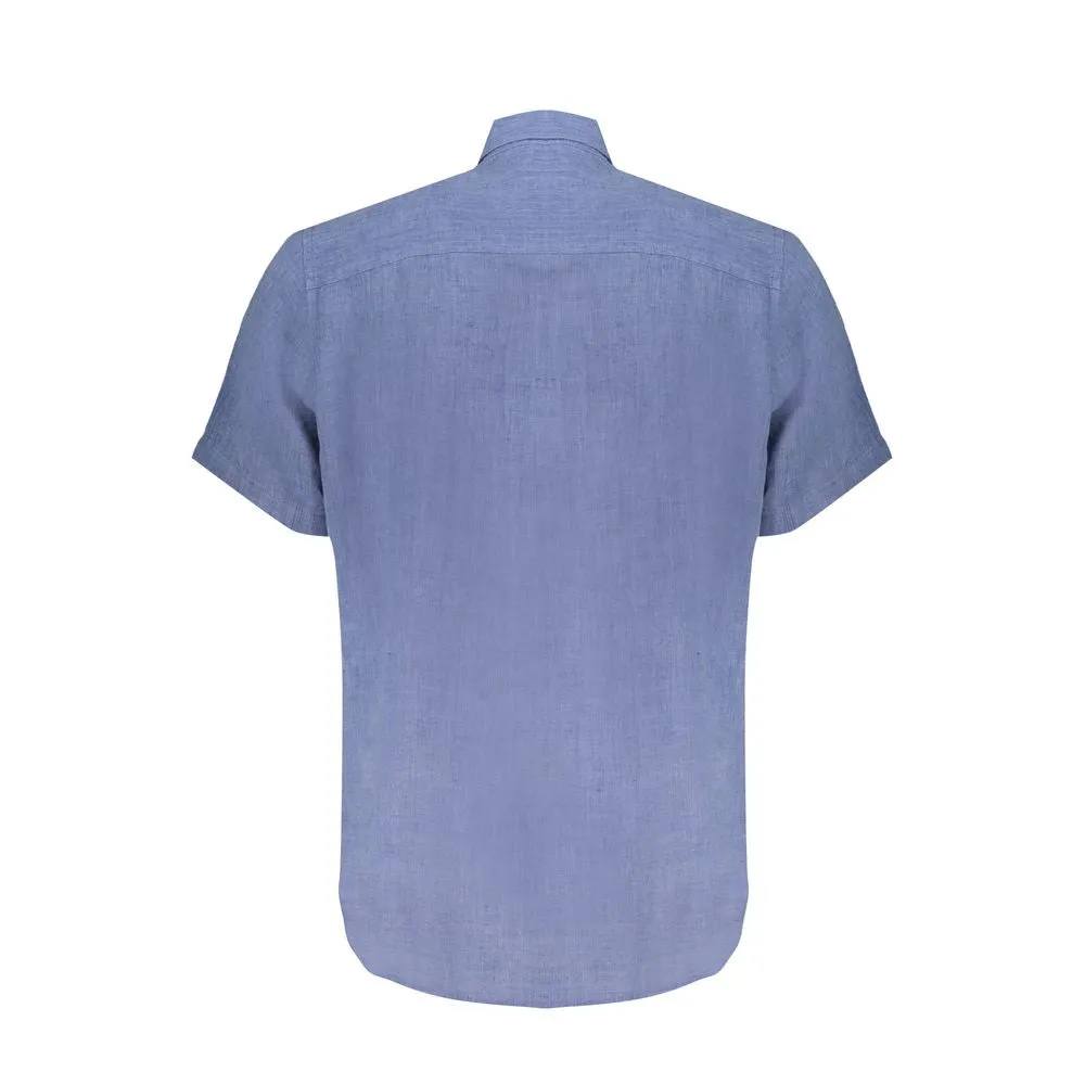 Blue Linen Shirt sold by Louxly product image thumbnail 2