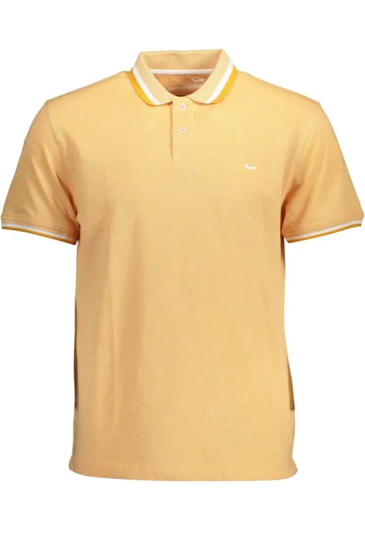Orange Cotton Men Polo Shirt sold by Louxly