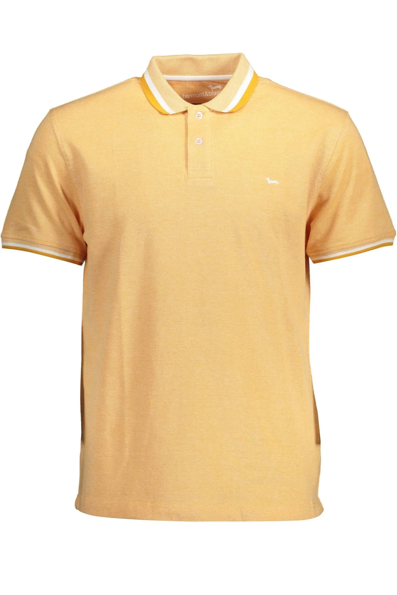 Orange Cotton Men Polo Shirt sold by Louxly