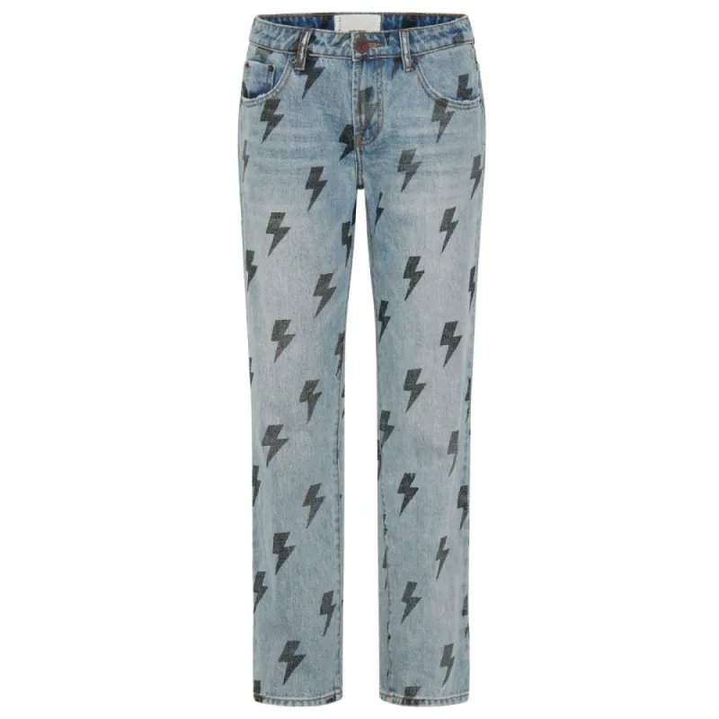 Light Blue Cotton Jeans & Pant made by One Teaspoon