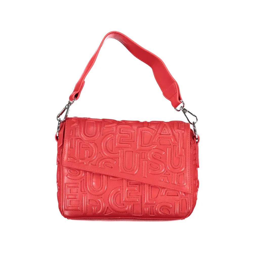 Red Polyethylene Handbag sold by Louxly