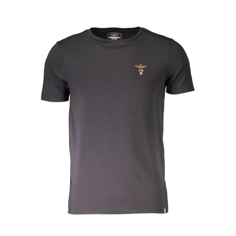 Black Cotton T-Shirt sold by Louxly