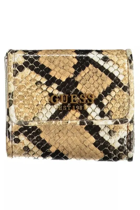 Beige Polyethylene Women Wallet sold by Louxly