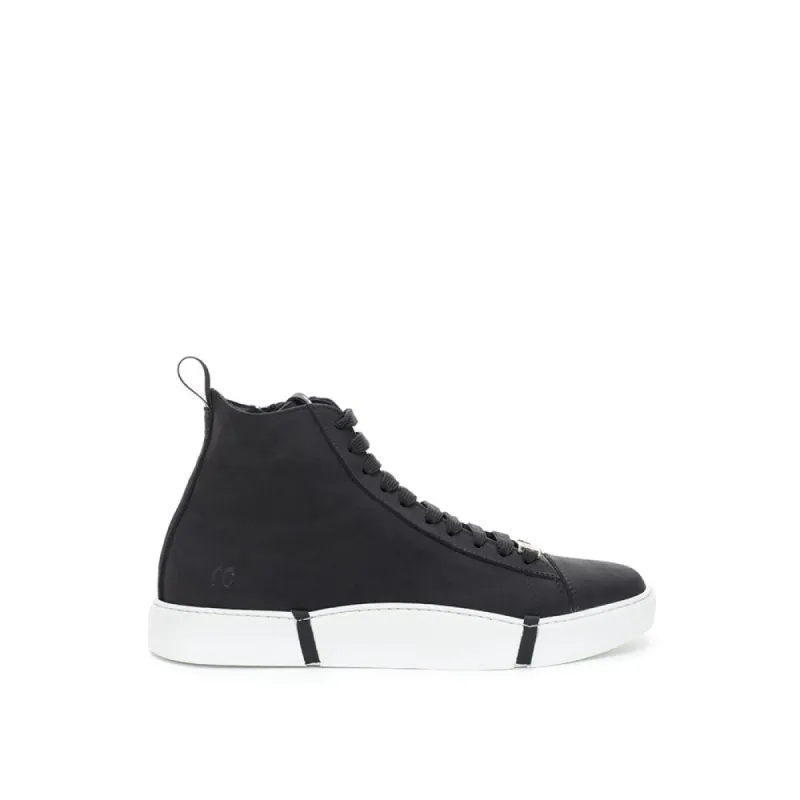 Elegant Suede Sneakers in Chic Black sold by Louxly