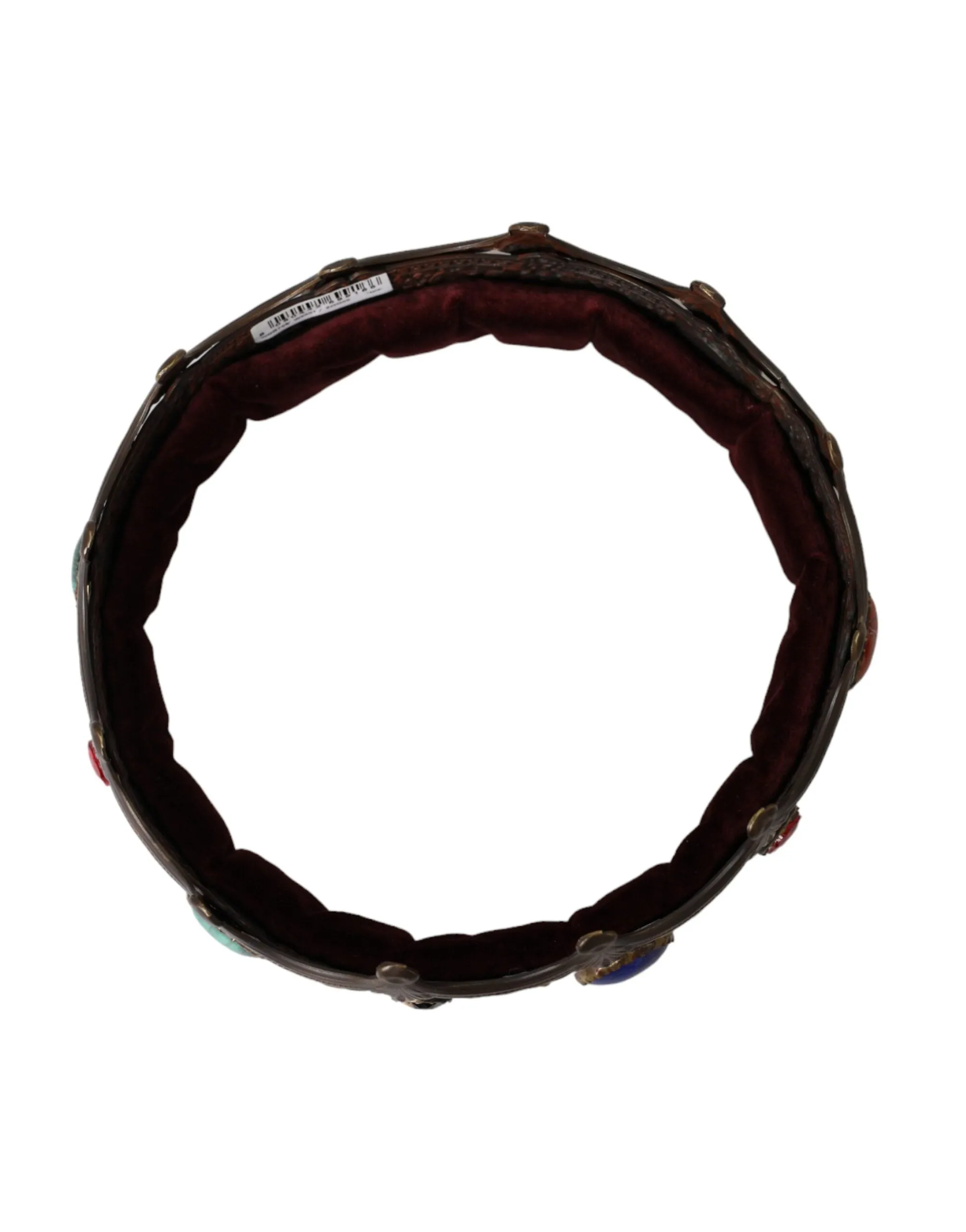 Bronze Brass Multicolor Crystal Crown Tiara Hat sold by Louxly product image thumbnail 3