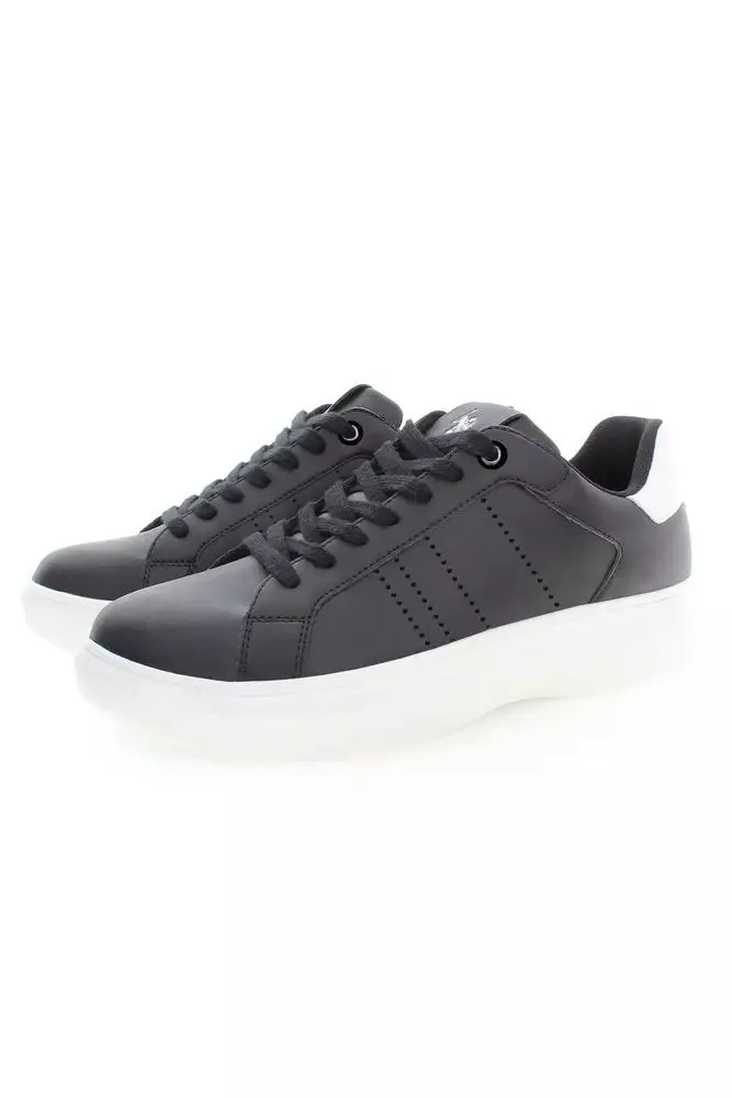 Elevated Black Lace-Up Sneakers sold by Louxly product image thumbnail 3