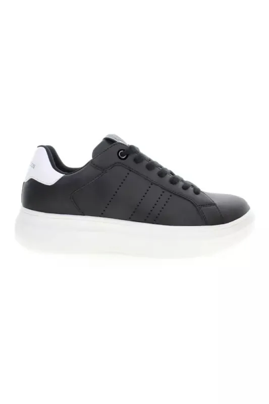 Elevated Black Lace-Up Sneakers sold by Louxly