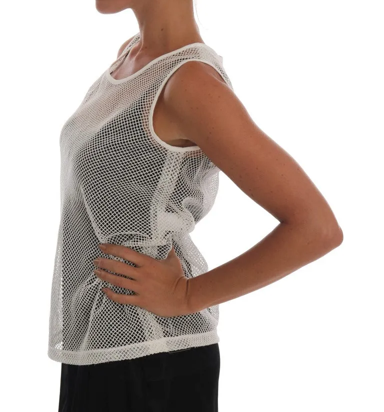 Sleeveless Transparent Net Tank Top sold by Louxly product image thumbnail 2