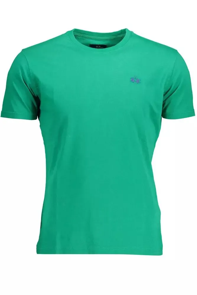 Green Cotton Men T-Shirt sold by Louxly