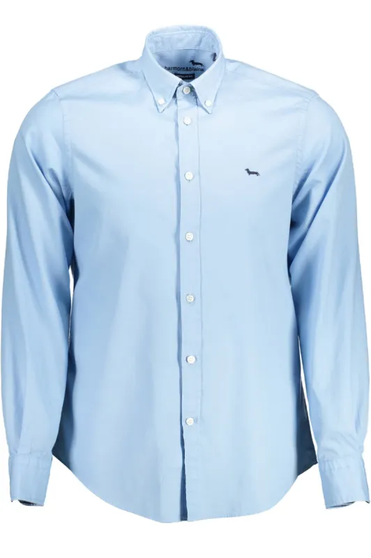 Light Blue Cotton Men Shirt sold by Louxly
