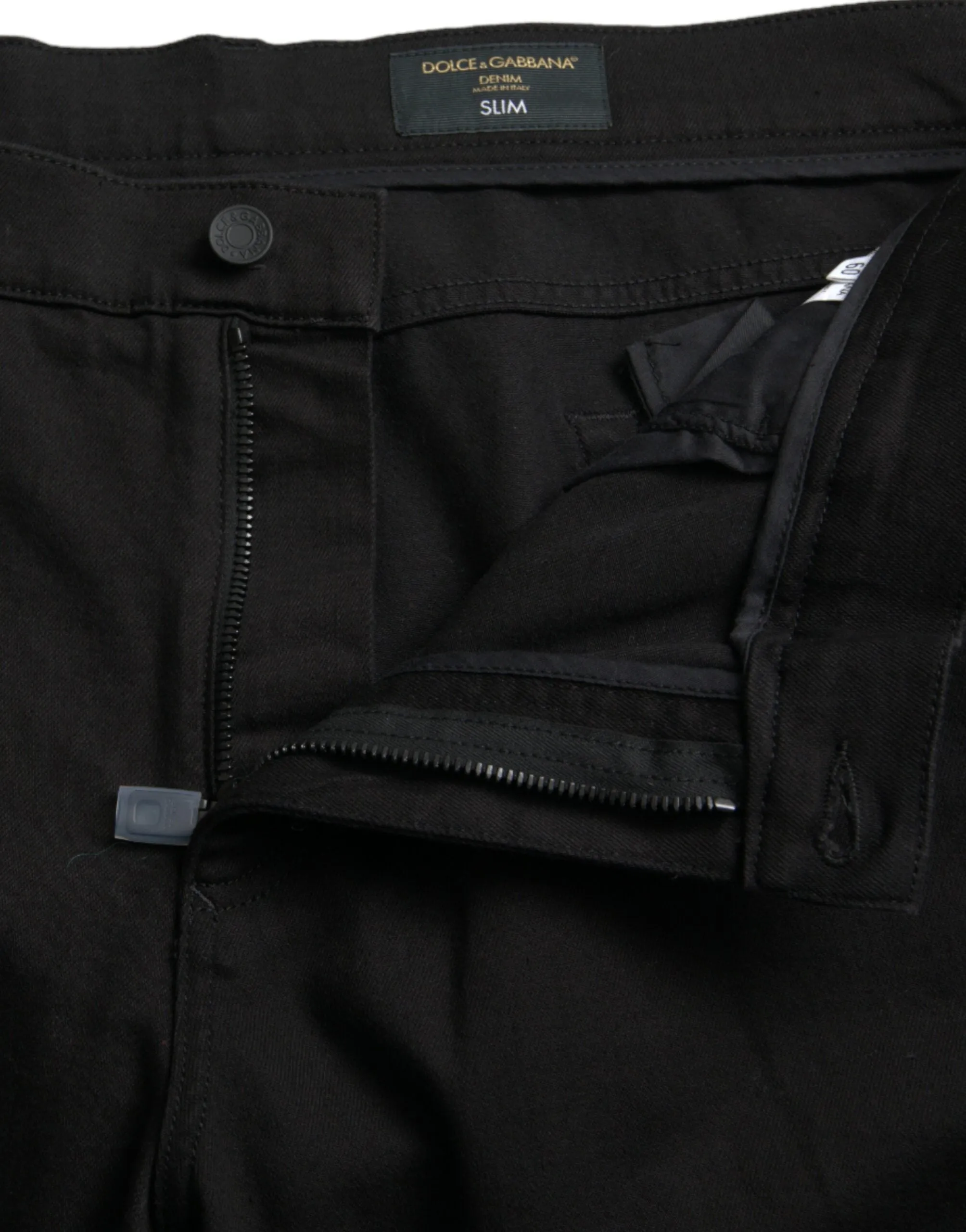 Black Cotton Stretch Slim Skinny Denim Jeans sold by Louxly product image thumbnail 5