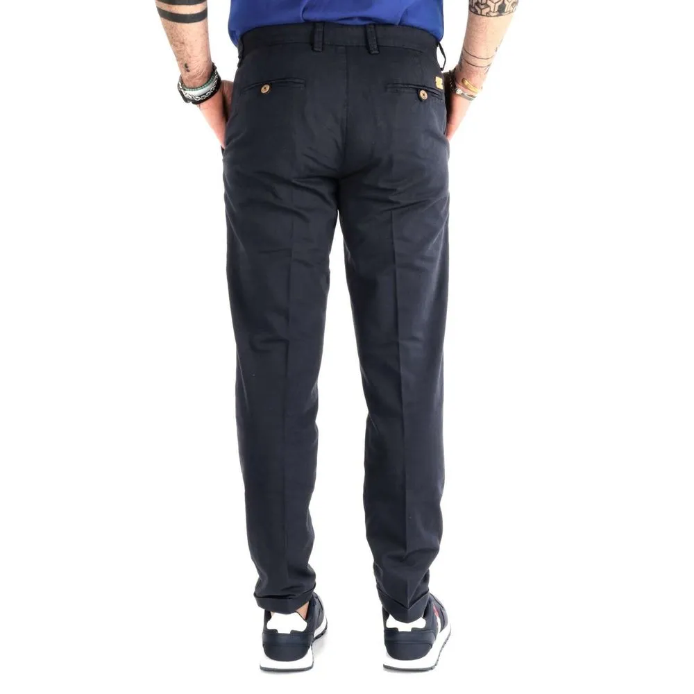 Elegant Cotton Pants in Refined Blue Hue sold by Louxly product image thumbnail 2