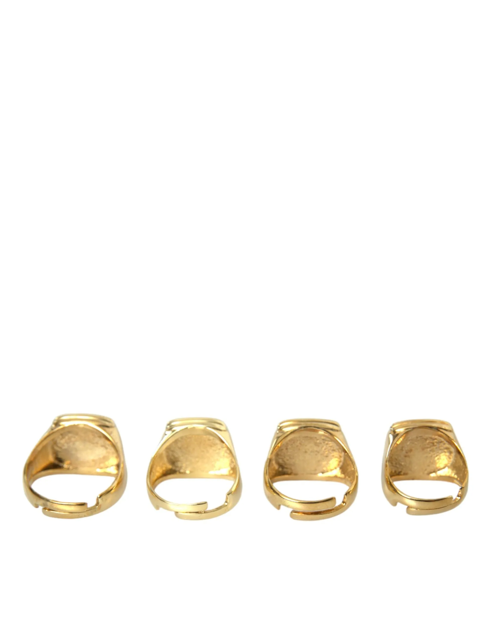 Gold Brass KING Enamel Set of 4 Ring sold by Louxly product image thumbnail 5