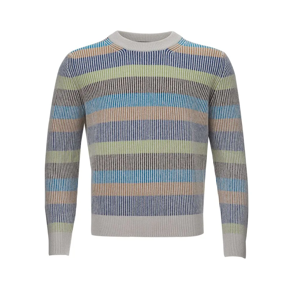 Elegant Multicolor Cashmere Sweater for Men sold by Louxly