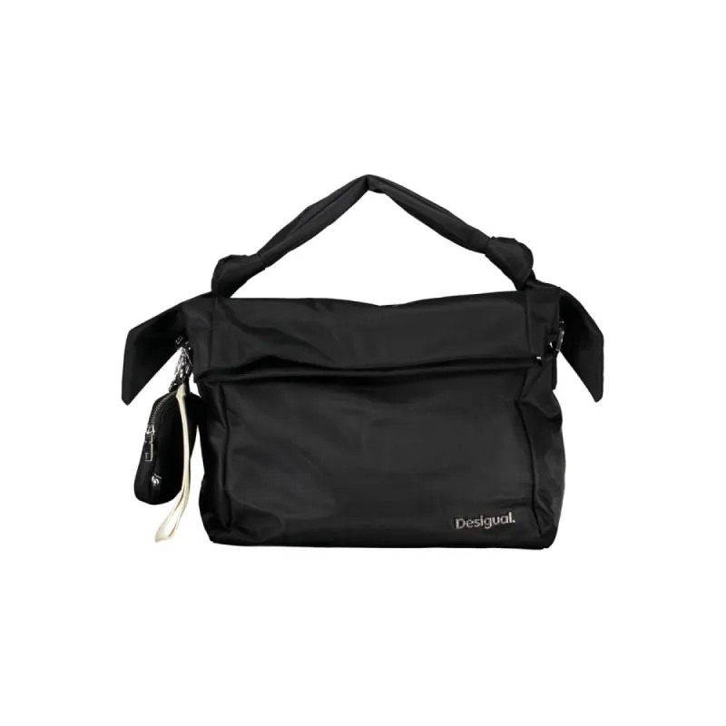 Black Polyester Handbag sold by Louxly