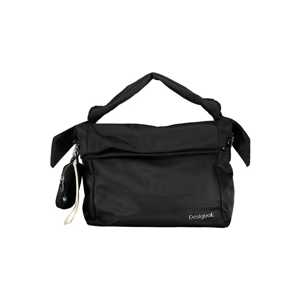 Black Polyester Handbag sold by Louxly