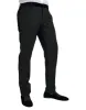 Black Silk Men Skinny Dress Pants sold by Louxly