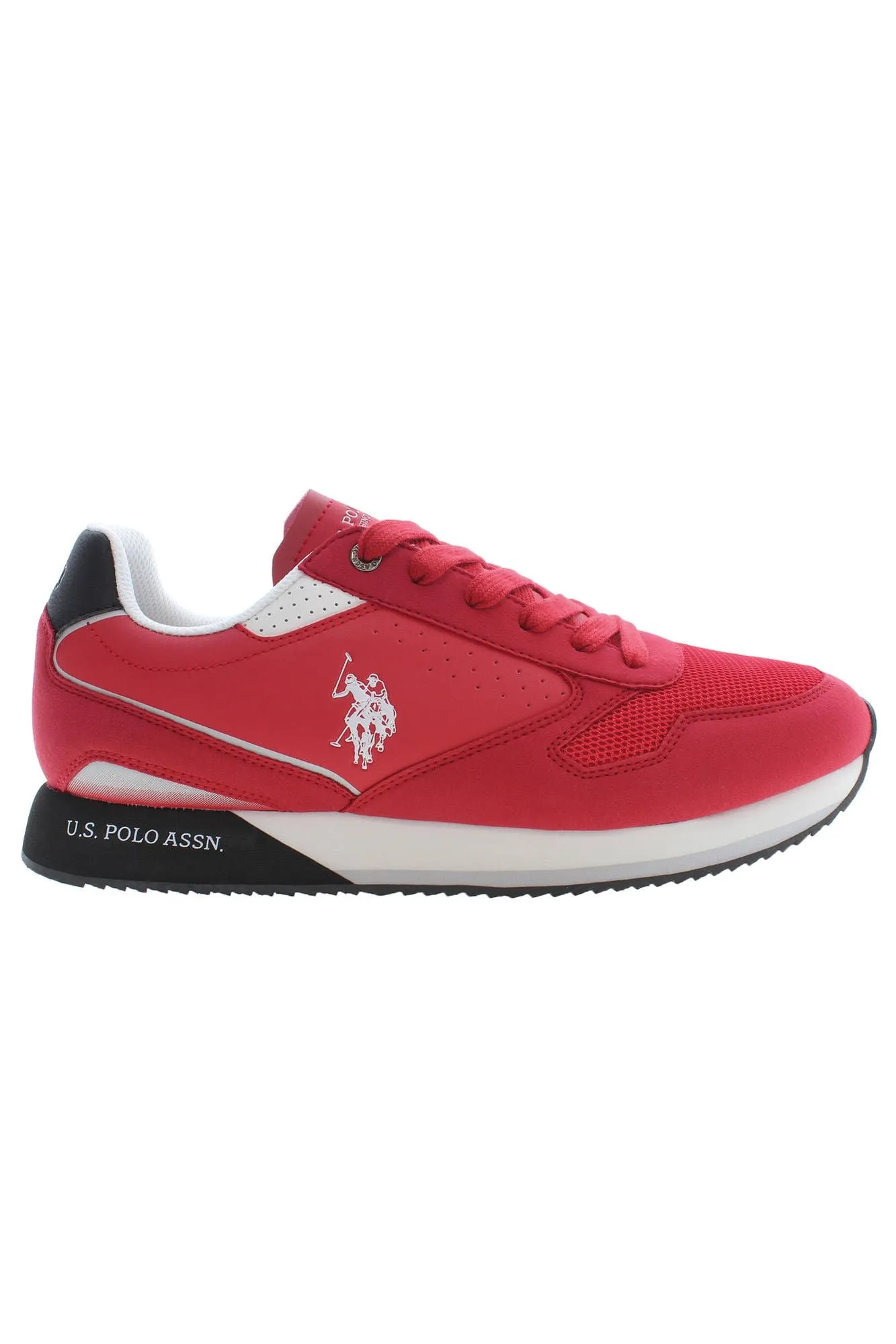 Red Polyester Men Sneaker sold by Louxly