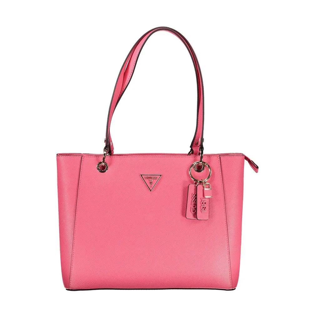 Pink Polyethylene Handbag sold by Louxly