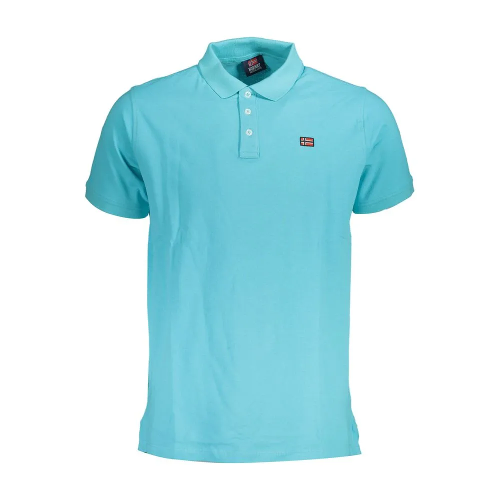 Light Blue Cotton Polo Shirt sold by Louxly
