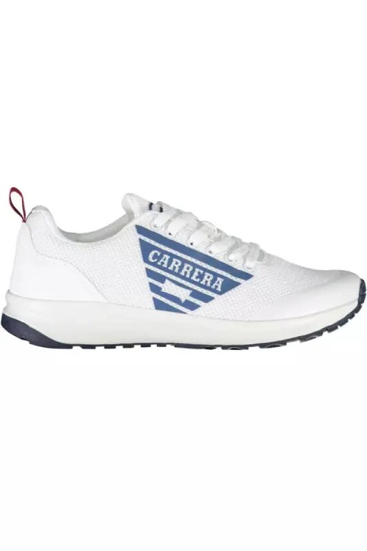 White Polyethylene Men Sneaker sold by Louxly