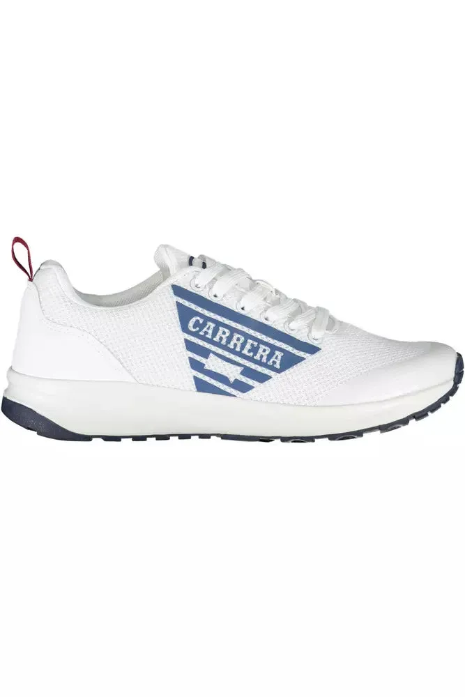 White Polyethylene Men Sneaker sold by Louxly