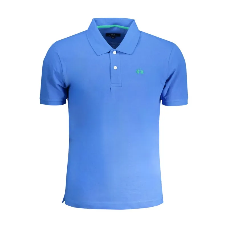 Blue Cotton Polo Shirt sold by Louxly