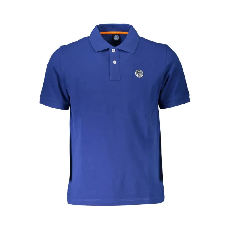 Blue Cotton Men Polo sold by Louxly