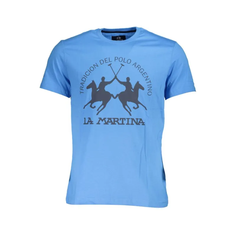 Blue Cotton Men T-Shirt sold by Louxly