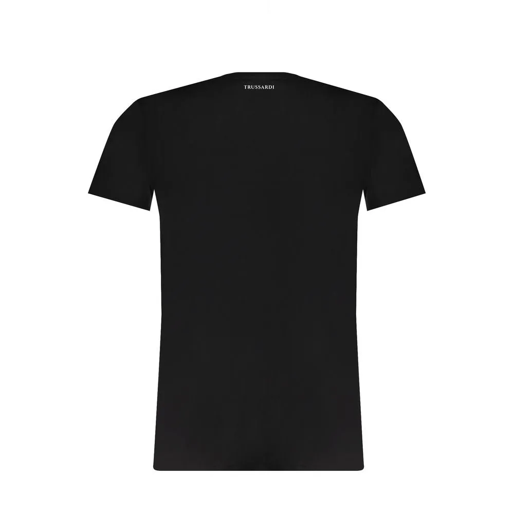Black Cotton T-Shirt sold by Louxly product image thumbnail 2