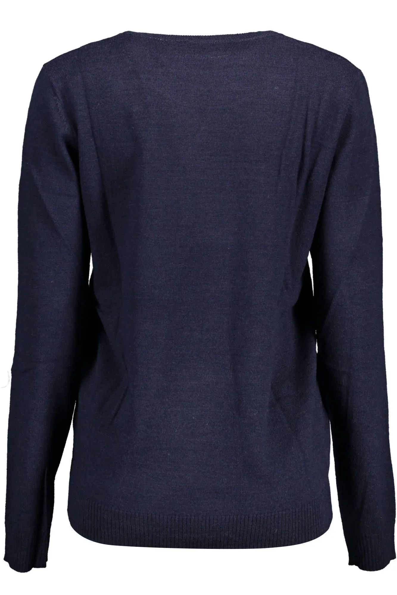 Chic Blue Crew Neck Embroidered Shirt sold by Louxly product image thumbnail 2