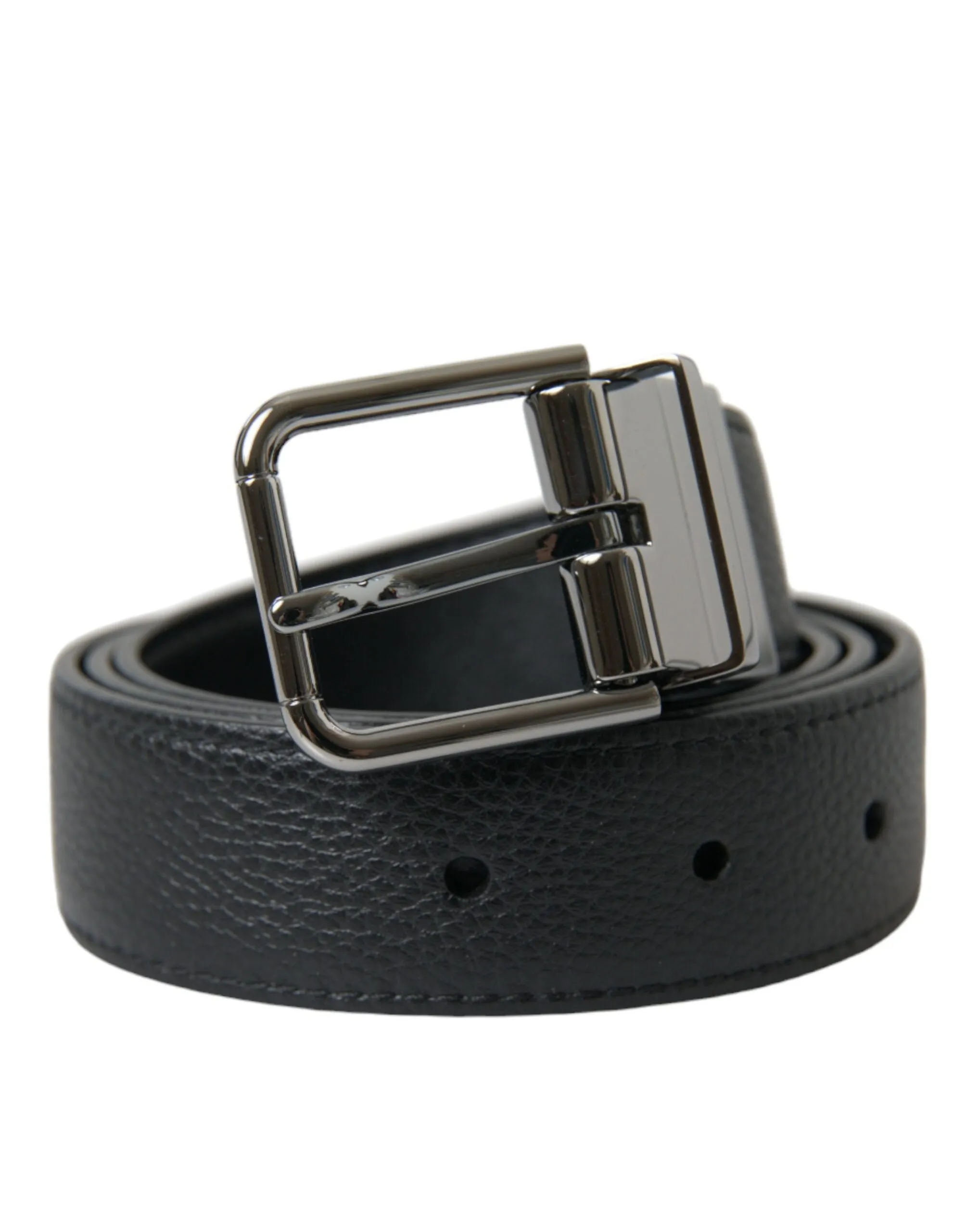 Elegant Leather Belt with Metal Buckle sold by Louxly