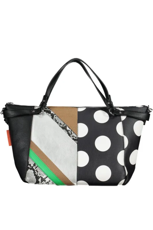 Elegant Black Versatile Handbag with Removable Straps sold by Louxly