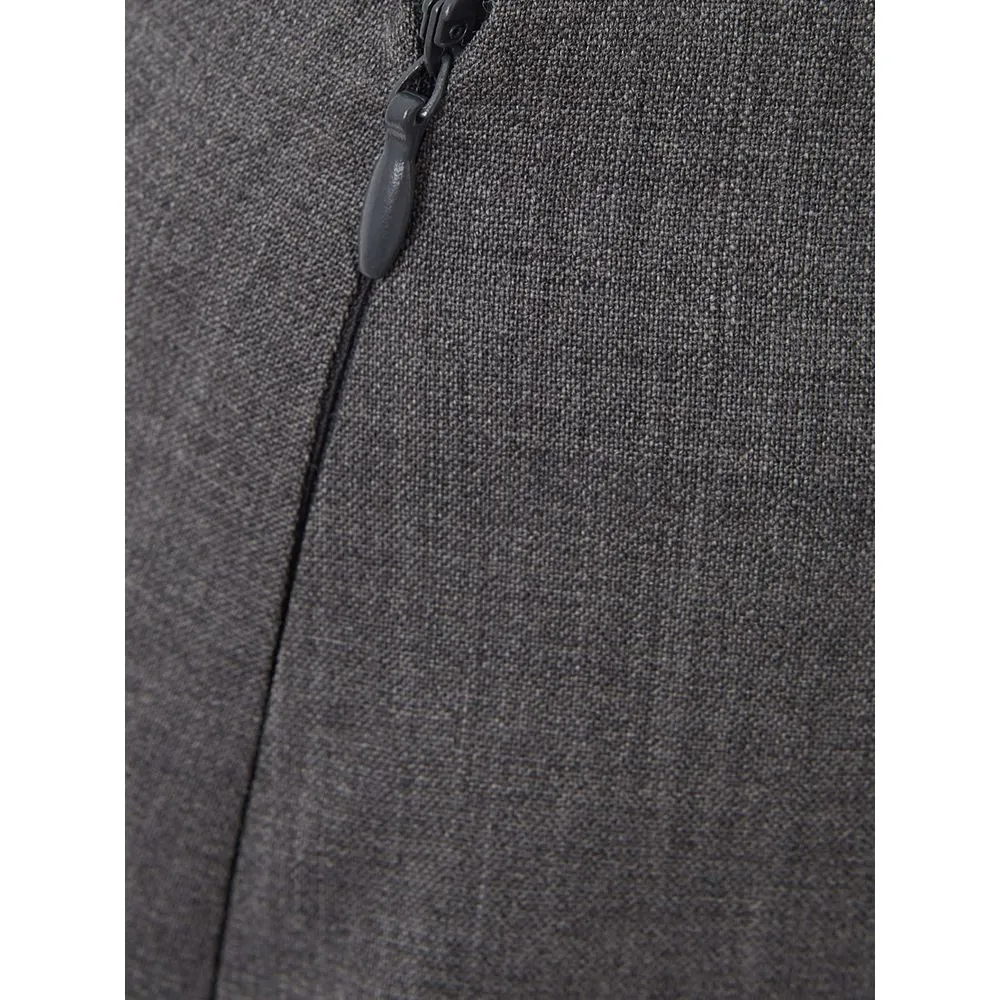 Chic Gray Wool Pencil Skirt sold by Louxly product image thumbnail 4