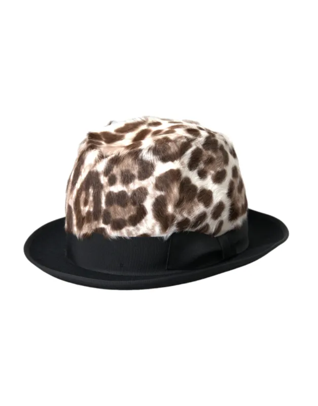 Multicolor Leopard Women Fedora Hat sold by Louxly