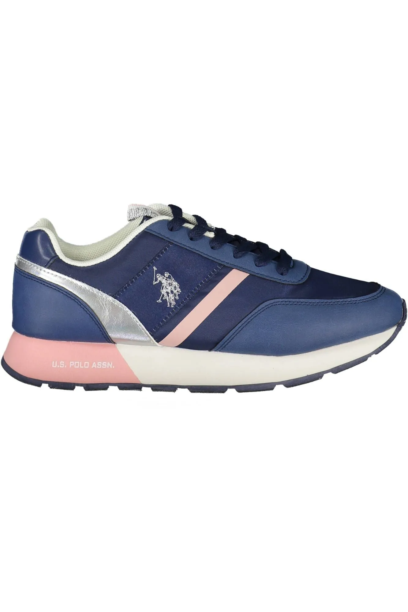 Blue Leather Women Sneaker sold by Louxly