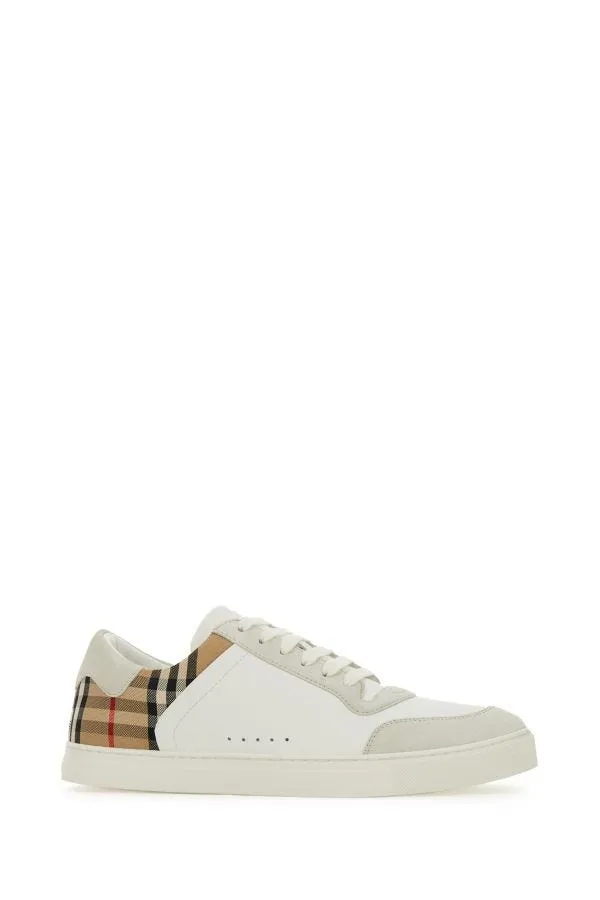 White Multicolor Calf Leather Sneakers sold by Louxly product image thumbnail 2
