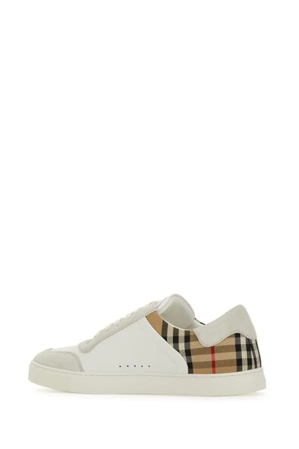 White Multicolor Calf Leather Sneakers sold by Louxly product image thumbnail 3