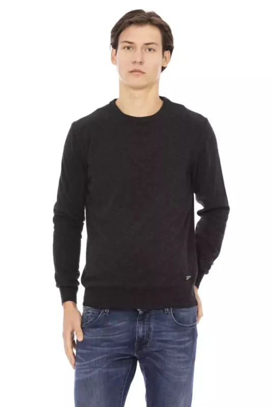 Black Wool Men Sweater sold by Louxly