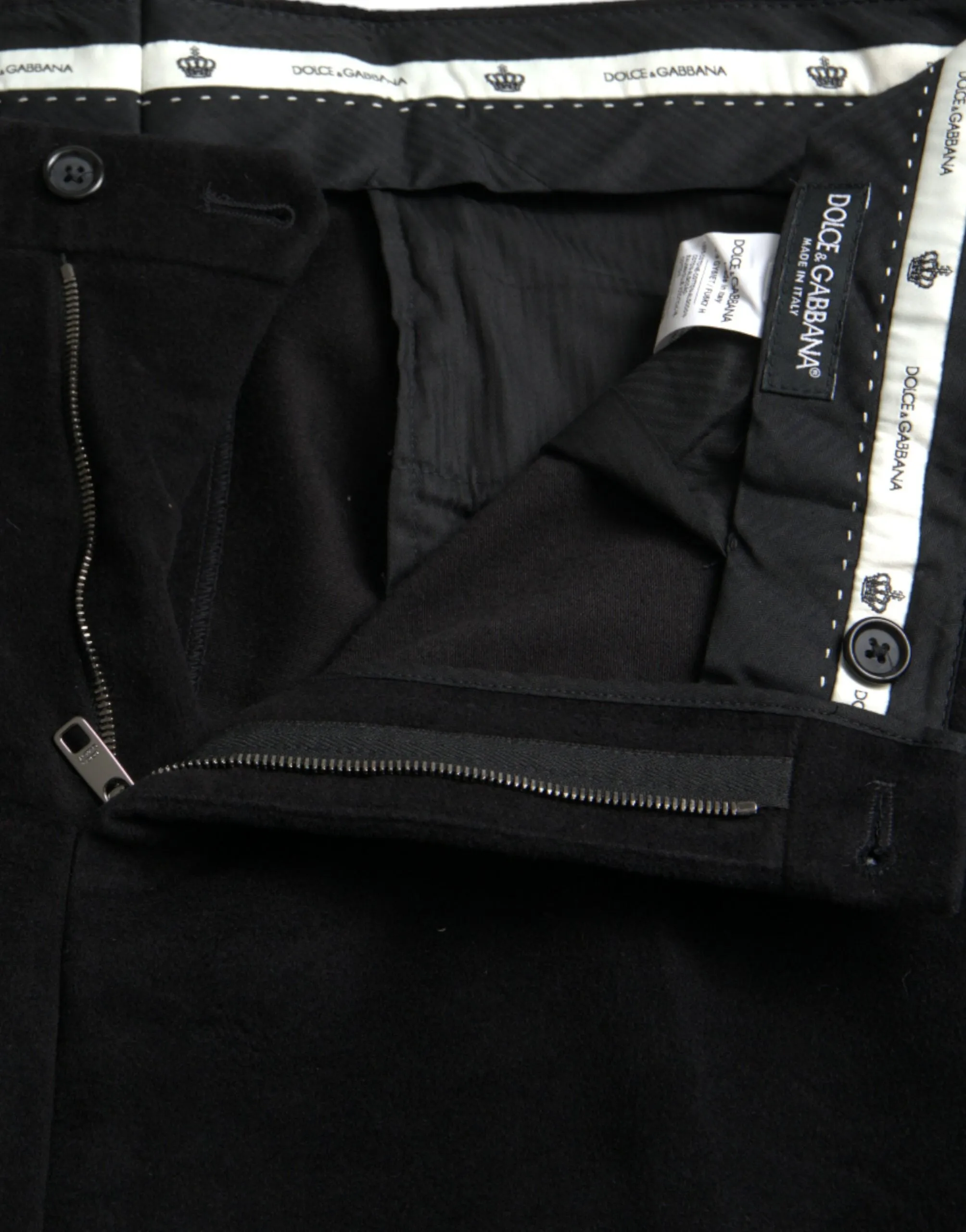 Black Cotton Velvet Skinny Pants sold by Louxly product image thumbnail 5