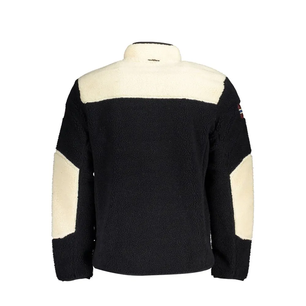 Sleek Contrast Zip Jacket with Logo Detail sold by Louxly product image thumbnail 2