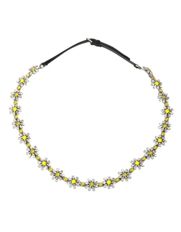 Elegant Crystal-Embellished Leather Belt sold by Louxly